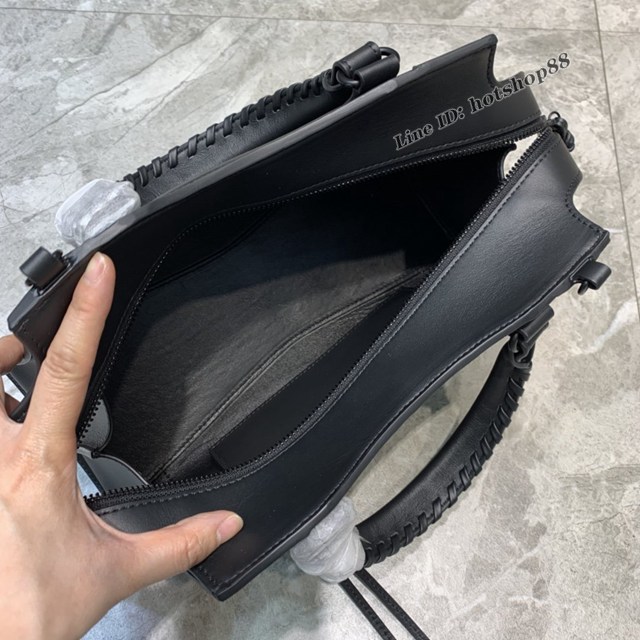 Balenciaga專櫃爆款平紋黑色黑扣手袋手提包 638511 巴黎世家中號Neo Classic機車包 fyj1462